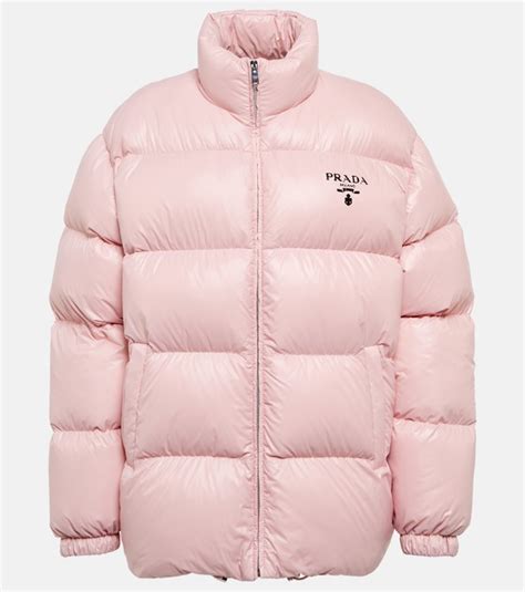 prada pink puffer jacket|Prada puffer jacket farfetch.